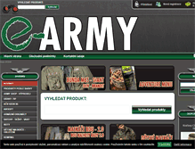 Tablet Screenshot of e-army.cz